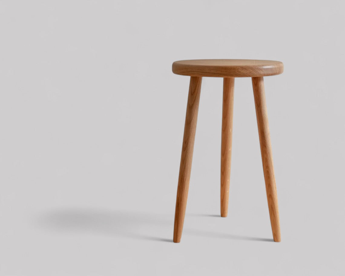 Dekorative Holzhocker, Beistelltische, Pflanzenhocker aus Holz